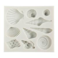 Creativ Company Siliconen vormen, conchschelp en schelpen, h: 1 cm, l: 1-2,8 cm, 1 stuk - thumbnail