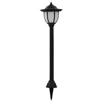 VidaXL Led-solarlampen zwart 3 st - thumbnail