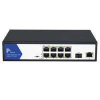 VALUE PoE+ Gigabit Ethernet Switch, 8+2 Uplink Ports (1x GbE, 1x SFP) - thumbnail