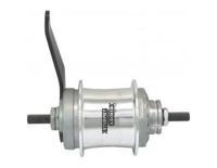 Versnellingsnaaf Sturmey Archer S2C Duomatic 2-speed terugtrapremnaaf - 36 gaats - zilver - thumbnail