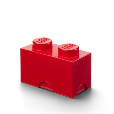 Room Copenhagen LEGO Storage Brick 2 Rood opbergdoos Room Copenhagen LEGO Storage Brick 2 Rood opbergdoos