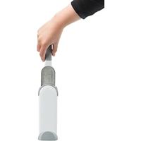 TRIXIE HARENPLUIZENBORSTEL MET REINIGINGSSTATION WIT / GRIJS 33 CM - thumbnail
