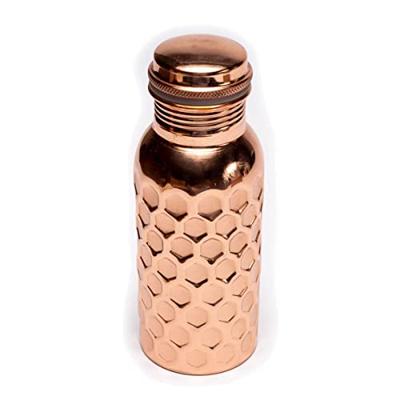 Koperen Waterfles Gehamerd - 500 ml