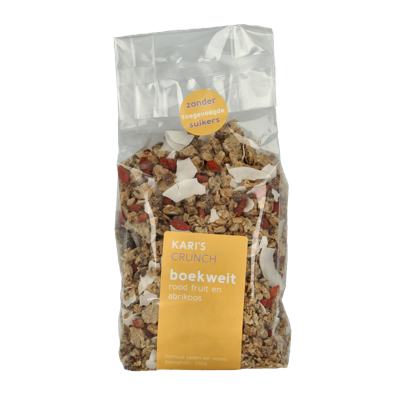 Kari's Crunch Granola boekweit rood fruit bio 330 Gram Kari's Crunch Granola boekweit rood fruit bio 330 Gram