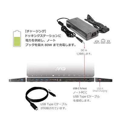 club3D 4K ChargingDock USB-C USB-C dockingstation Geschikt voor merk (dockingstation): Club 3D Geïntegreerde kaartlezer, USB-C Power Delivery - thumbnail