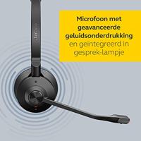 Jabra Engage 65 On-Ear Dect Stereo Headset - Skype for Business gecertificeerde draadloze hoofdtelefoon met ruisonderdrukking voor tafeltelefoons en softphones - zwart - EU-versie - thumbnail