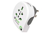Q2 Power | World to USA | Universal-Reiseadapter mit Erdungsstecker | KID SAFE Stoßschutz | Spannung und Leistung 100V-1500W / 125V-1875W - thumbnail