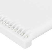 Hoofdbord LED 183x16x118/128 cm kunstleer wit - thumbnail