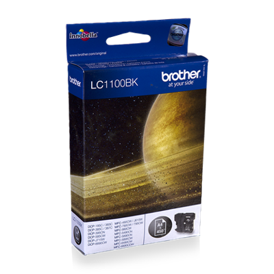 Brother inktcartridge, 450 pagina's, OEM LC-1100BK, zwart