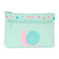 Schoolpennenzak Safta Caracol Slak Turkoois 23 x 16 x 3 cm - thumbnail