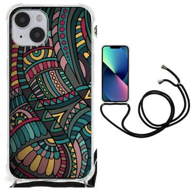 iPhone 14 Plus Doorzichtige Silicone Hoesje Aztec iPhone 14 Plus Doorzichtige Silicone Hoesje Aztec