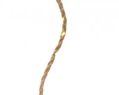 Lumineo touw verlichting op batterij 195cm x 40 lampjes Warm wit