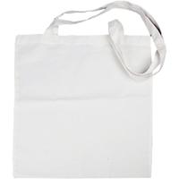 Creativ Company Tas met lang hengsel, afm 38x42 cm, 130 gr, wit, 10 stuk/ 1 doos - thumbnail