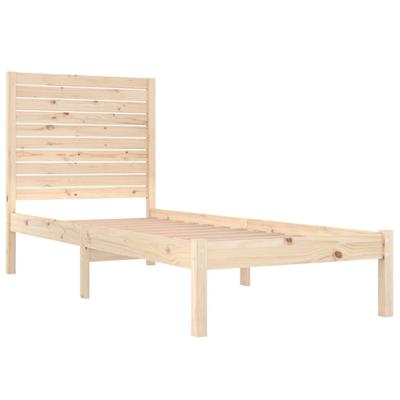 Bedframe massief hout 75x190 cm