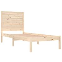 Bedframe massief hout 75x190 cm - thumbnail