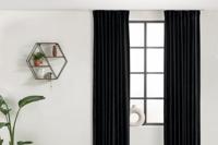 Lifa Living Fluwelen Gordijn - Zwart - Verduisterend - 150 x 250 cm - thumbnail