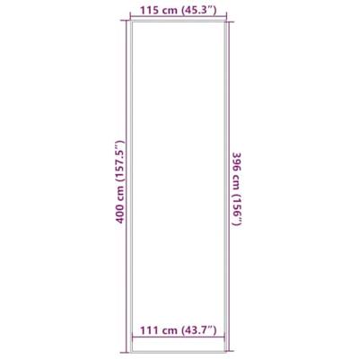 Deurmat 115x400 cm bruin Deurmat 115x400 cm bruin