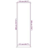 Deurmat 115x400 cm bruin - thumbnail