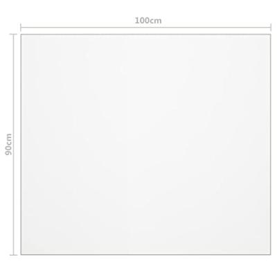 VidaXL Tafelbeschermer 100x90 cm 1,6 mm pvc transparant VidaXL Tafelbeschermer 100x90 cm 1,6 mm pvc transparant