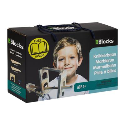 BBlocks houten knikkerbaan, 36dlg. BBlocks houten knikkerbaan, 36dlg.