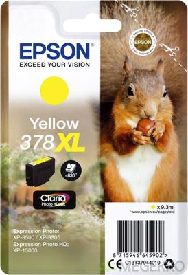 Epson 378XL (Squirrel) Yellow Ink