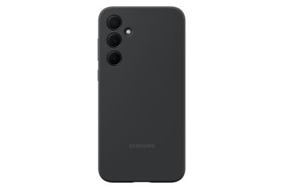 Samsung Silicone Case Backcover Samsung Galaxy A35 5G Zwart Stootbestendig Samsung Silicone Case Backcover Samsung Galaxy A35 5G Zwart Stootbestendig