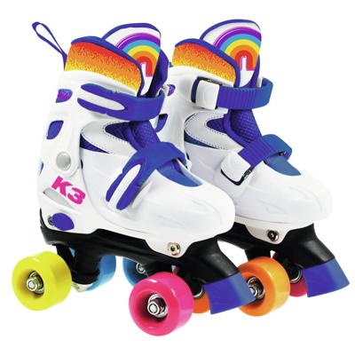 K3 rolschaatsen regenboog - maat 34/37