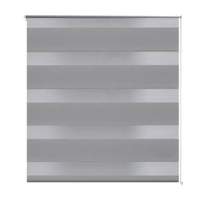 VidaXL Zebra rolgordijn 90,9 x 150 cm stofbreedte 86,7 cm grijs