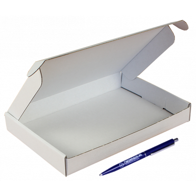 Brievenbusdoos A5 met klep 220x155x28mm wit per stuk