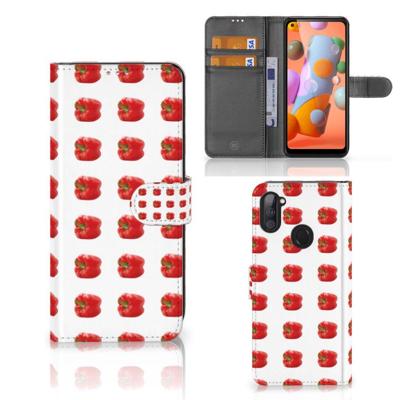 Samsung Galaxy M11 | A11 | Book Cover | Paprika Red