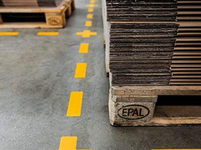 Durable 170304 Parkeerplaatsmarkering vorm -streep- Signaalgeel 10 stuk(s) (l x b x h) 150 x 50 x 0.7 mm