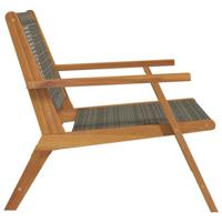 Tuinmeubelen 2 pcs Grijs 67 x 78 x 73cm Massief acaciahout - thumbnail