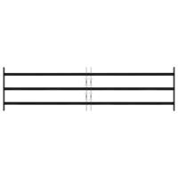 Raam Rooster Zwart 174 x 45 cm Gepoedercoat staal - thumbnail