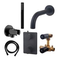 Wiesbaden Caral Badkraan Inbouw Set Mat Zwart sw62490/sw110885/sw158719/sw158727/sw237996/sw2769 - thumbnail