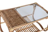 Hoofdtafel Home ESPRIT Natuurlijk Bamboe Rotan 76 x 46 x 40 cm - thumbnail