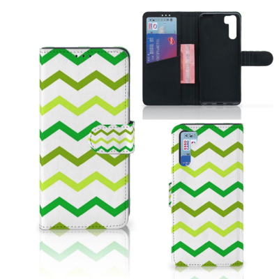 OPPO A91 | Reno3 | Telefoon Hoesje | Zigzag Groen OPPO A91 | Reno3 | Telefoon Hoesje | Zigzag Groen