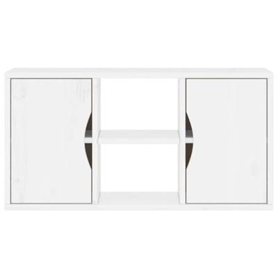 Tv-meubel wit 79x24x40,5 cm massief grenenhout Tv-meubel wit 79x24x40,5 cm massief grenenhout