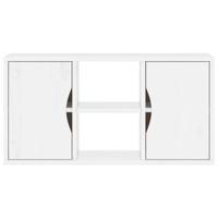 Tv-meubel wit 79x24x40,5 cm massief grenenhout - thumbnail