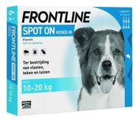 Frontline spot-on anti-vlooienmiddel voor de hond M (10 - 20 kg) 6 pipetten - thumbnail