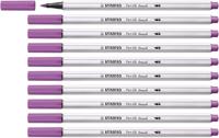 Brushstift stabilo pen 68/60 pruimenpaars | 10 stuks - thumbnail