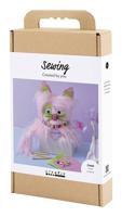 Creativ Company Hobbyset naaien, kat, diverse kleuren, 1 doos - thumbnail