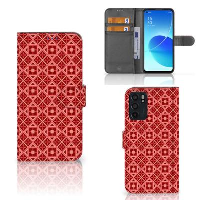 OPPO Reno6 5G | Telefoon Hoesje | Batik Rood