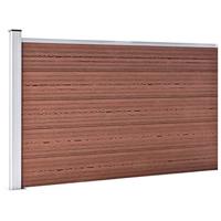 VidaXL Schutting 175x105 cm hkc bruin - thumbnail