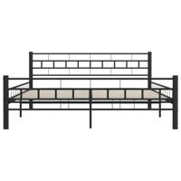 Bedframe staal zwart 160x200 cm - thumbnail