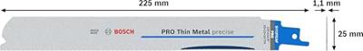 Bosch Accessories 2608658989 PRO Thin Metal precise S1137EAF blad, 1,1 x 25 x 225 mm, 5-delig 5 stuk(s)