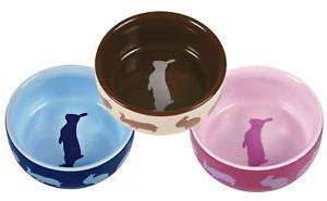 TRIXIE VOERBAK KONIJNMOTIEF KERAMIEK ASSORTI 11 CM 250 ML