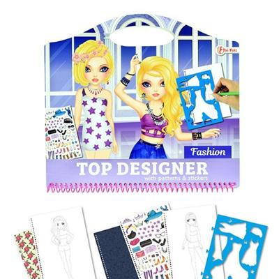 Toi-Toys Top designer fashion boek met sjablonen Toi-Toys Top designer fashion boek met sjablonen