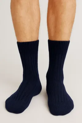 Thermo herensokken met badstof zool