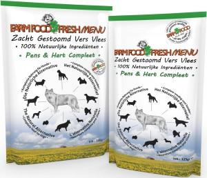 Farm Food Fresh Menu runderpens met hart natvoer hond (zakjes 300 g) 30 x 300 gr Farm Food Fresh Menu runderpens met hart natvoer hond (zakjes 300 g) 30 x 300 gr