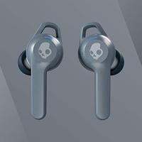 Skullcandy Indy Evo: een Bluetooth-koptelefoon met microfoon, True Wireless, een zweet, water- en stofbestendig ontwerp en een accuduur van 30 uur – Grijs - thumbnail